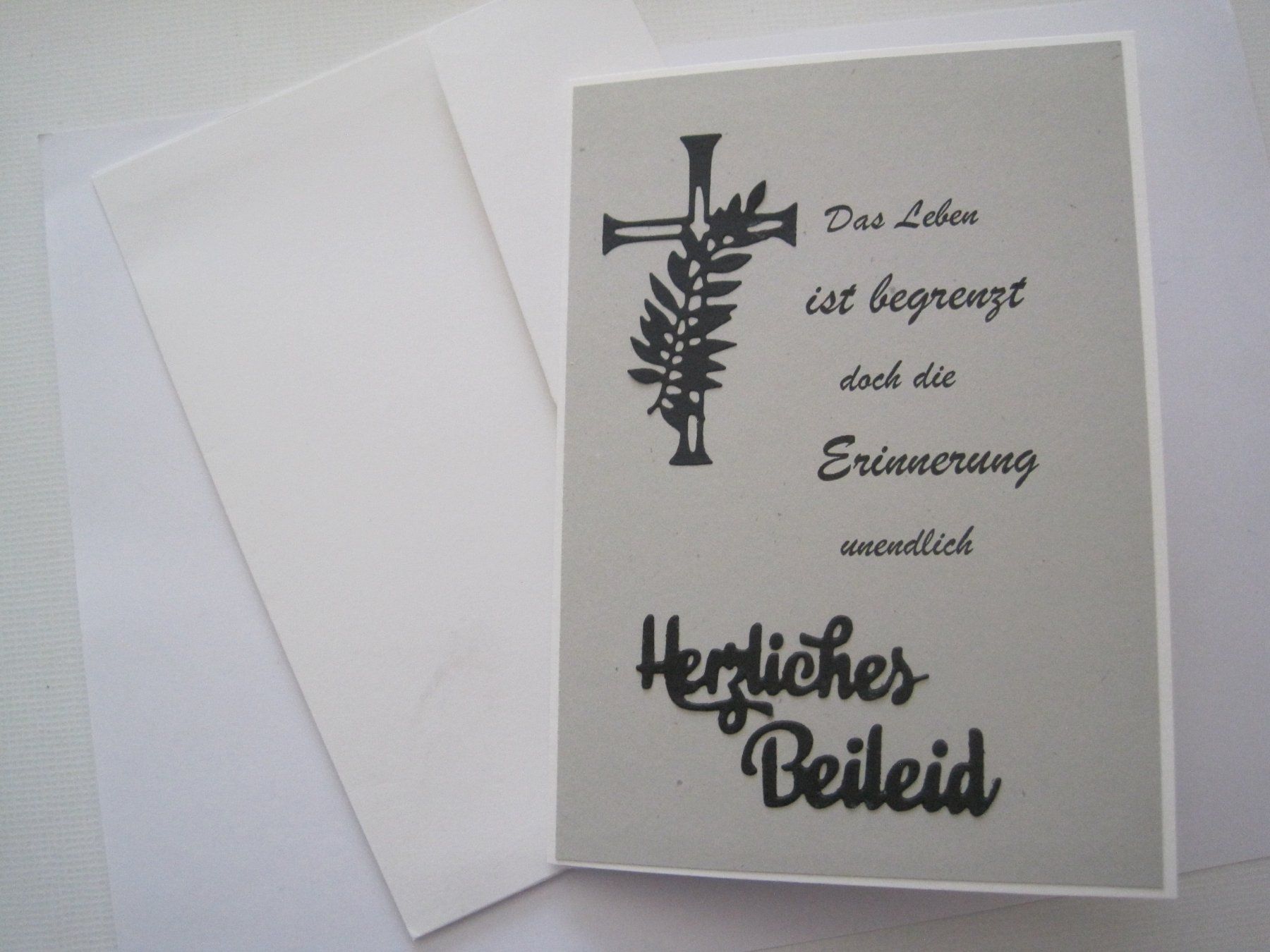 Karten: Beileids - Trauerkarte  (2) – Neu und originalverpackt aus Schachen LU von moepsli5