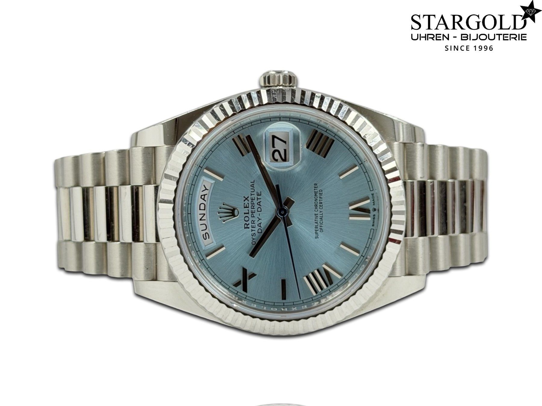 Rolex Orologi: Rolex Day-Date 40 Platin Ice Blue - 228236 – Usato da Zürich venduto da Stargold-Uhren 3