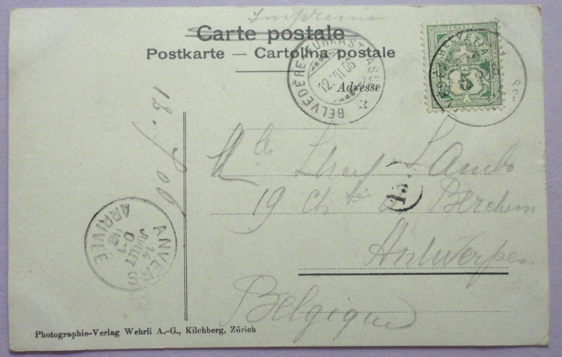 Cartoline postali: Gletschergrotte – Usato da Fétigny venduto da Billy2miny 1