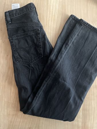 High loose Levis Jeans, schwarz, W23/L 31