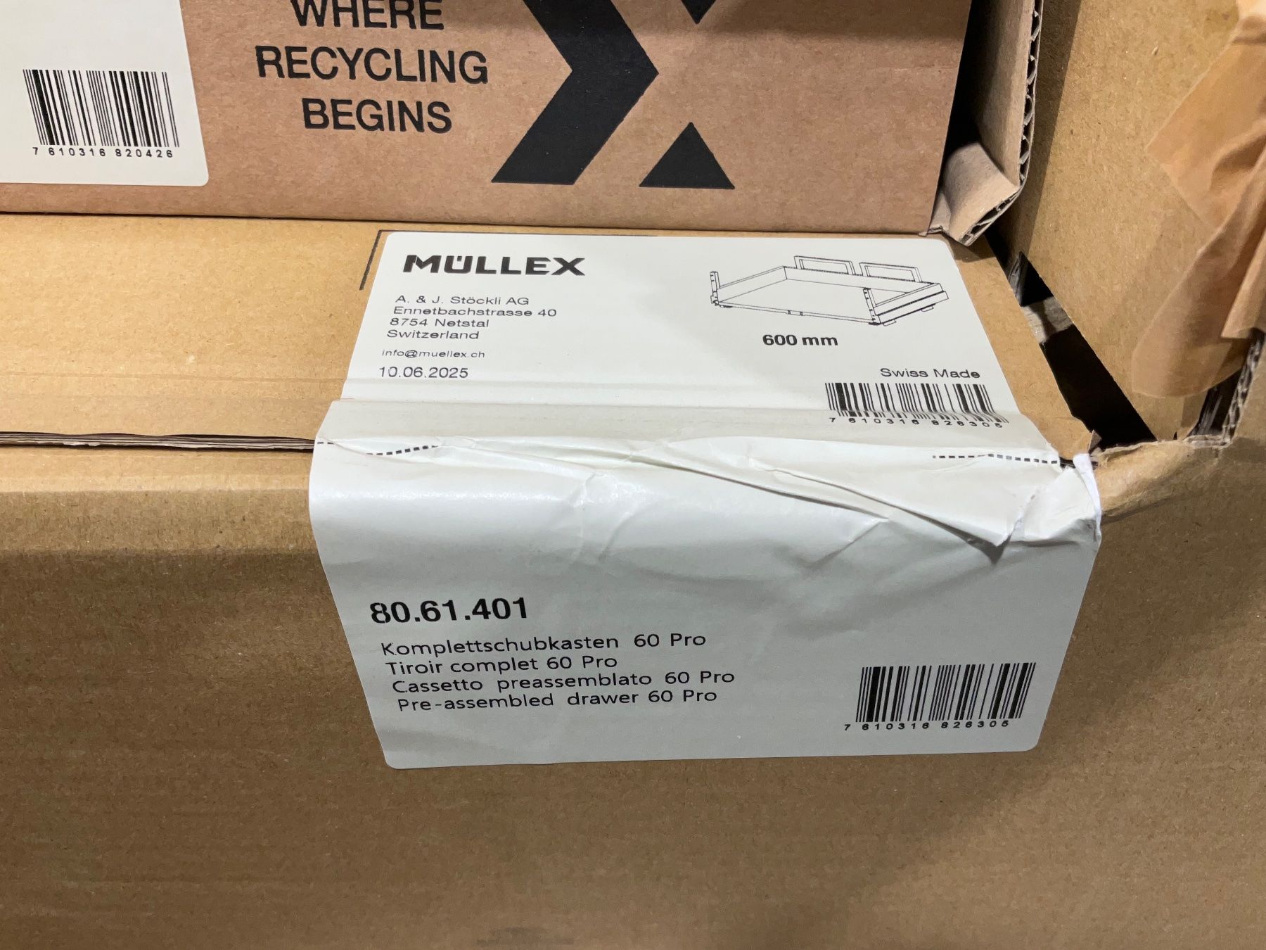 Müllex Abfalleimer: 062 Müllex Abfallsystem X60 L7 Basic Pro – Neu und originalverpackt aus Derendingen von Meisterstuecke 4