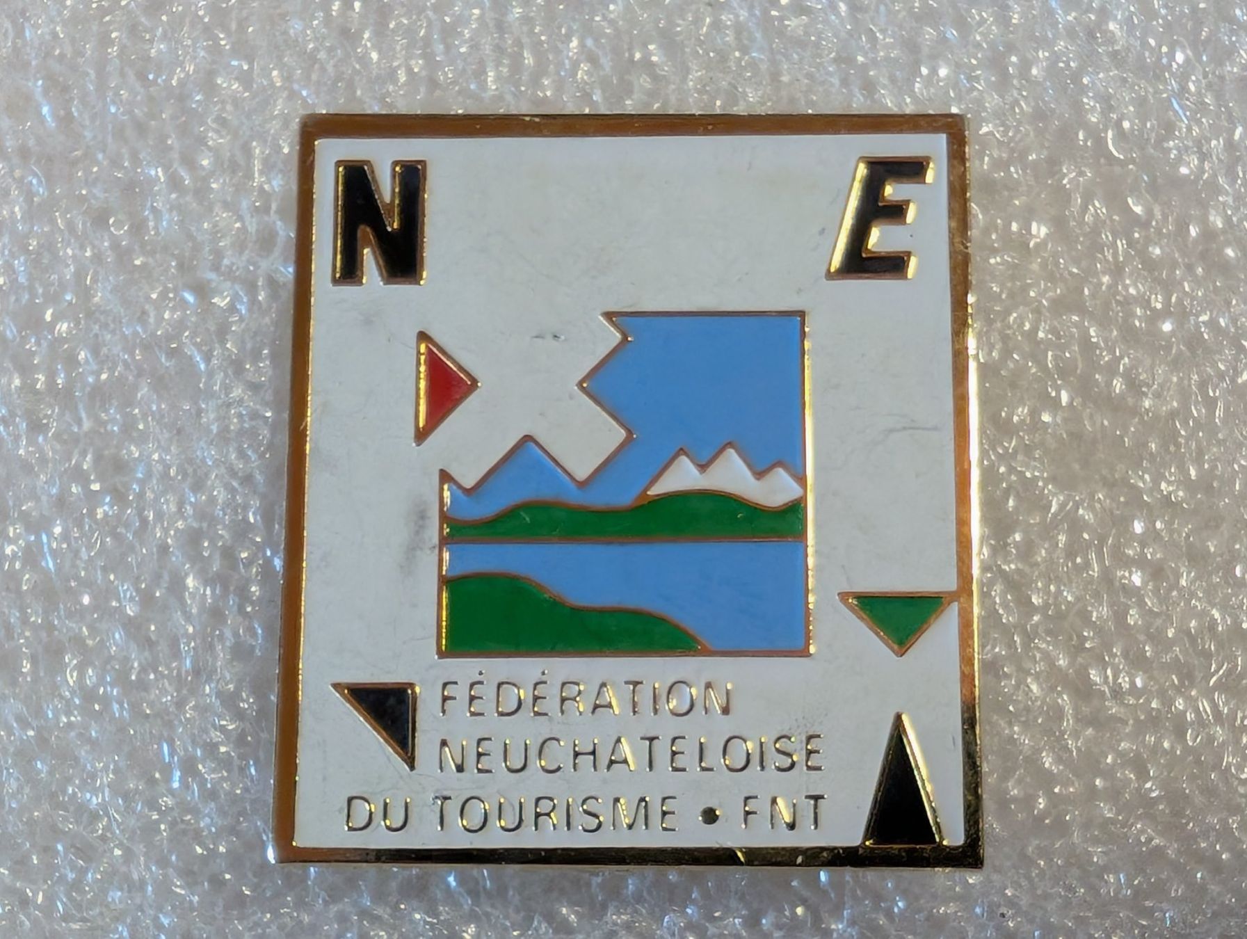 Placchette & Badge: Ansteckpin 288: NE – Usato da Oppligen venduto da Pin-Fall-Shop