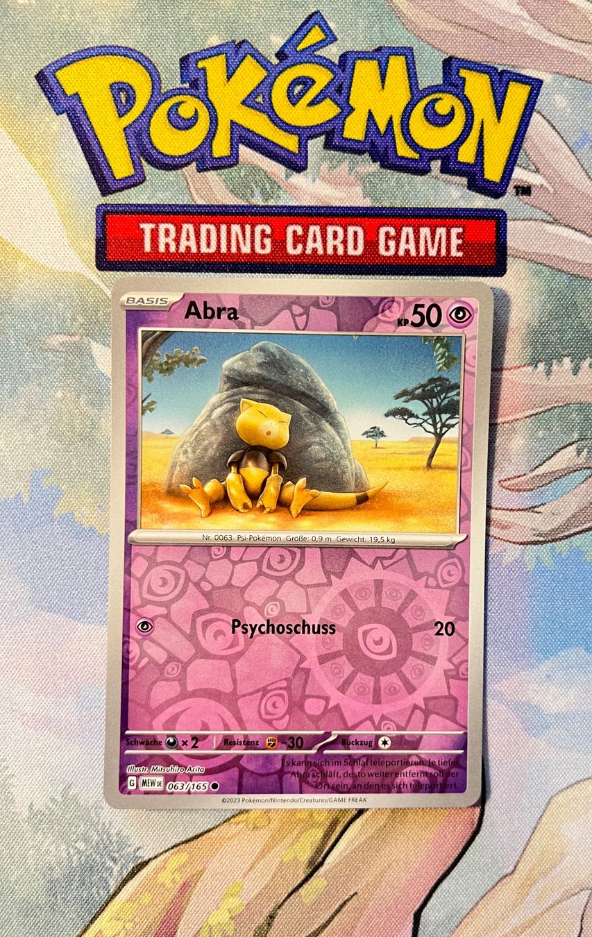 Pokémon Carte collezionabili: Abra Reverse Holo (Deck 151) 063/165 – Nuovo (secondo la descrizione) da Sempach venduto da R-G