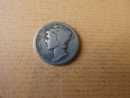USA 1917, Dime (10 Cents), Silber .900