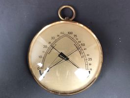 Vintage Thermo-Hygrometer - Messing Optik