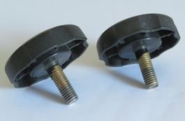 2x Sterngriff Sterngriffschraube M8, Durchmesser 50 mm