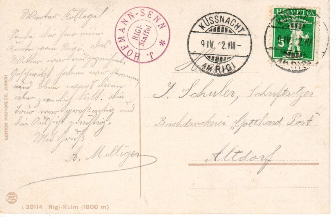Cartes postales: Rigi – D'occasion à Wolhusen par Curver9 1