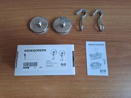 2 KROKFJORDEN Haken mit Saugnapf, verzinkt