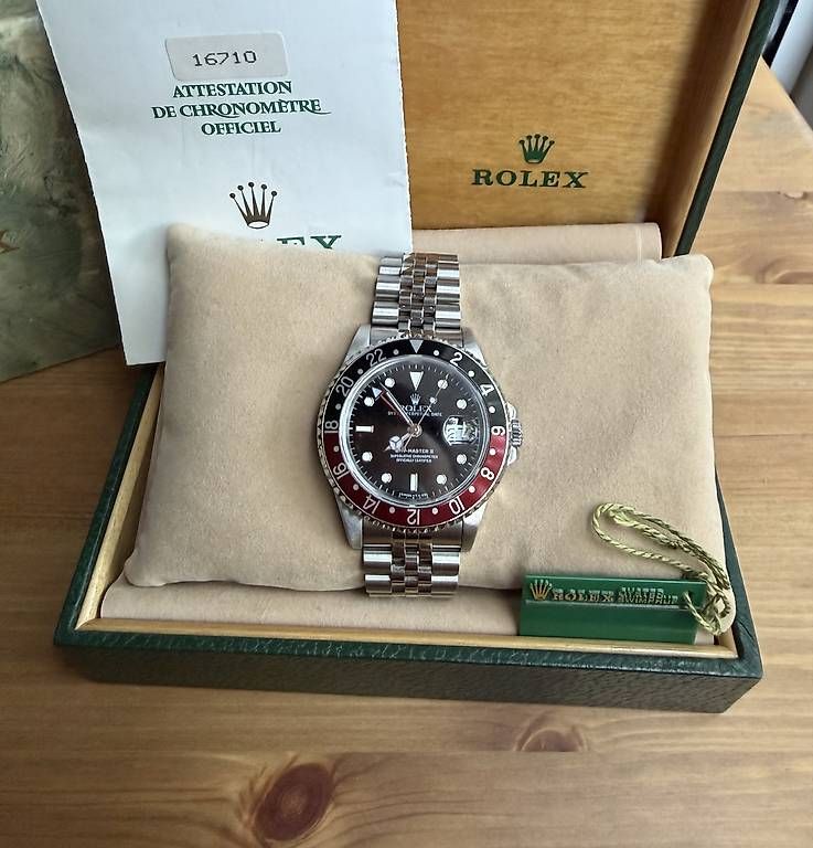 Uhren: Rolex GMT ll Coke 16710 Fullset – Gebraucht aus Lausen von nik_8rnn
