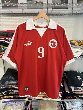 2002 Puma Swiss Nati Jersey Signed by Alexander Frei 