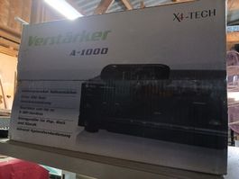 Vollverstärker X4-TECH A-1000 100 Watt schwarz neuwertig