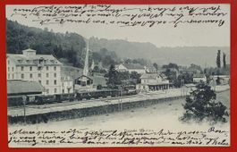 Cossonay 1903 - Bahnhof
