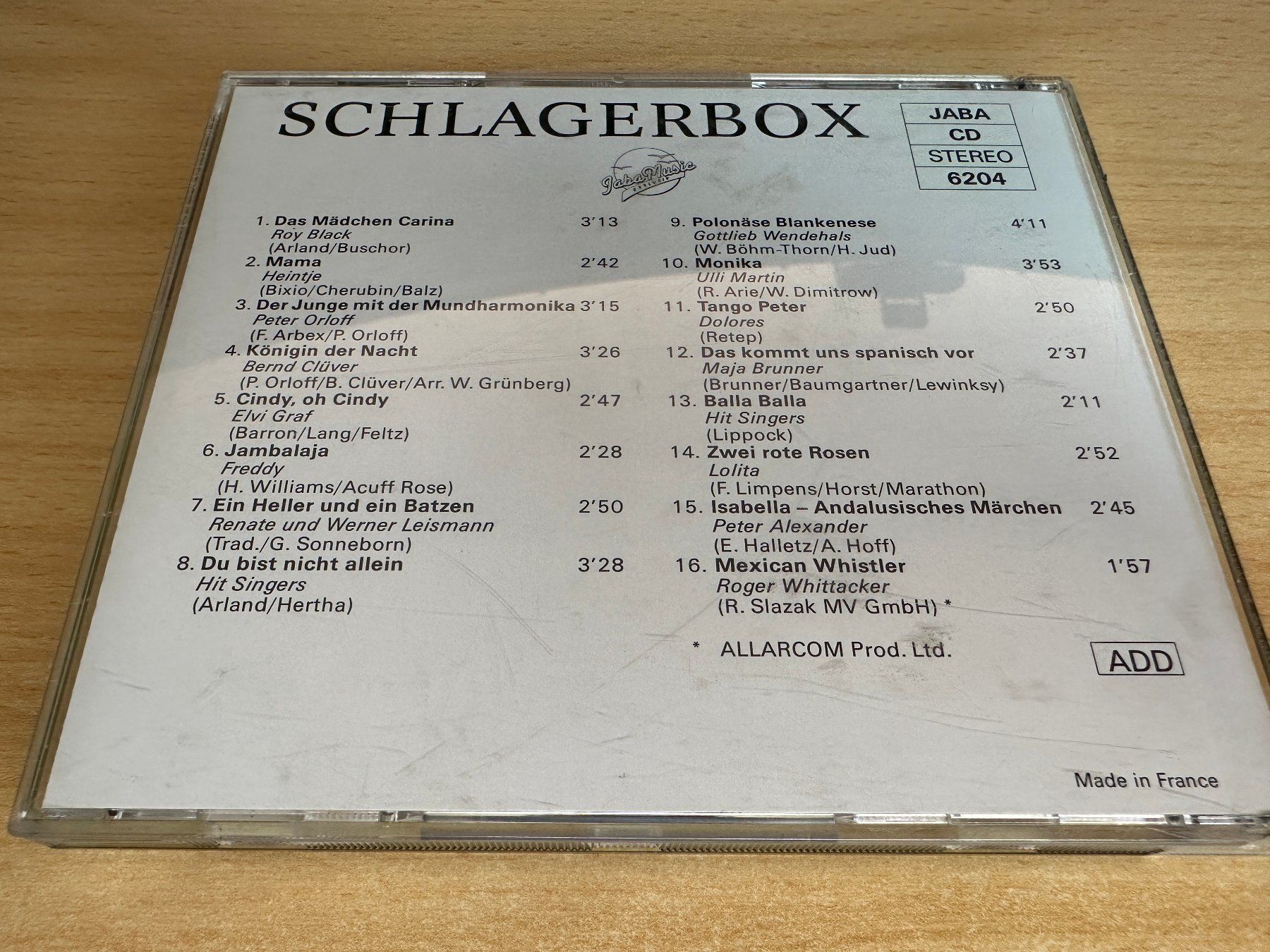 CD: Various - Schlagerbox – Usato da Rikon im Tösstal venduto da Alpenmutz 1