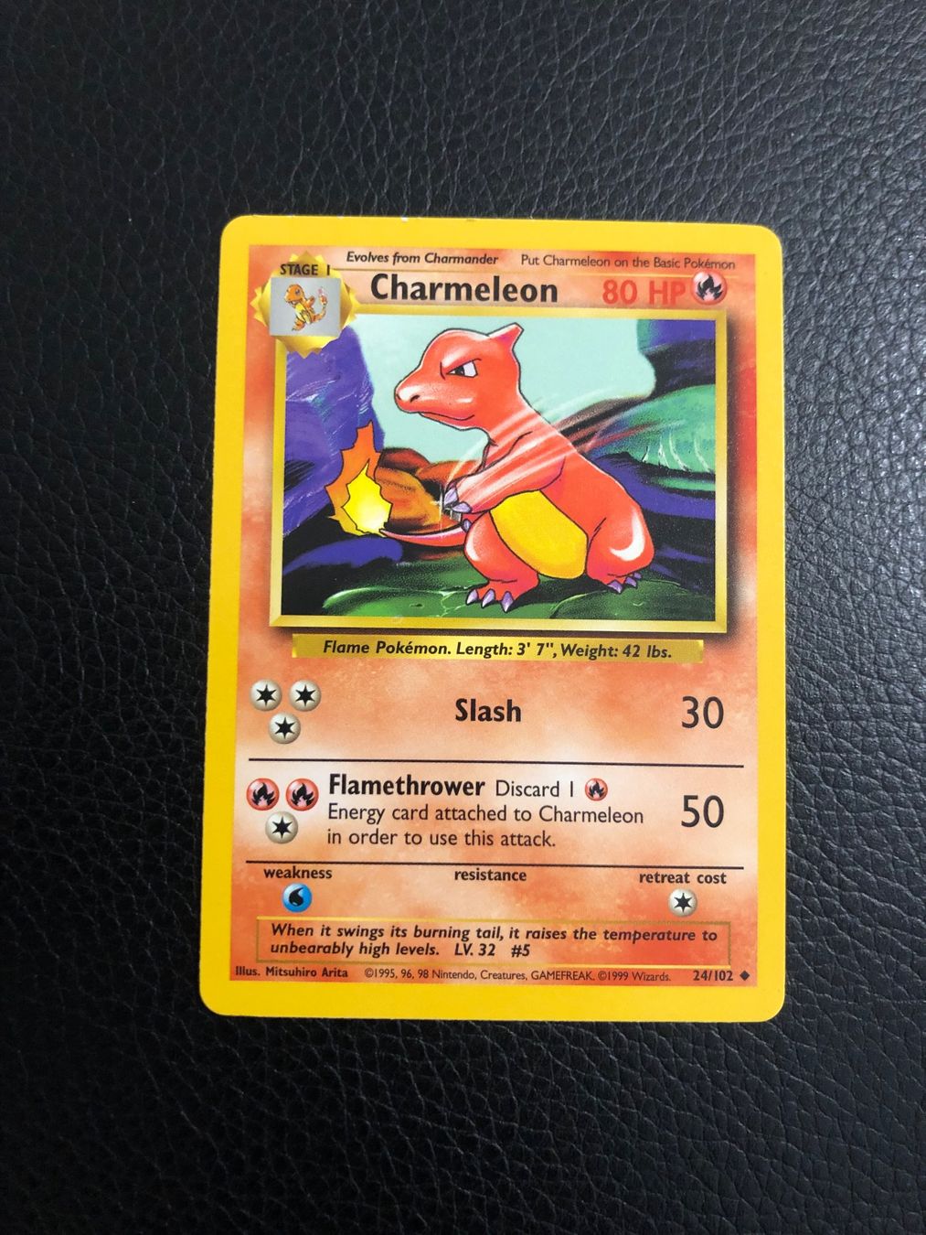 Pokémon Sammelbilder & Trading cards: 1999 Base Set Charmeleon 24/102 Ab 1 – Gebraucht aus Paradiso von Pkmn10