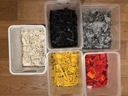 LEGO Konvolut ca. 10 kg – farblich sortiert | City & Technic