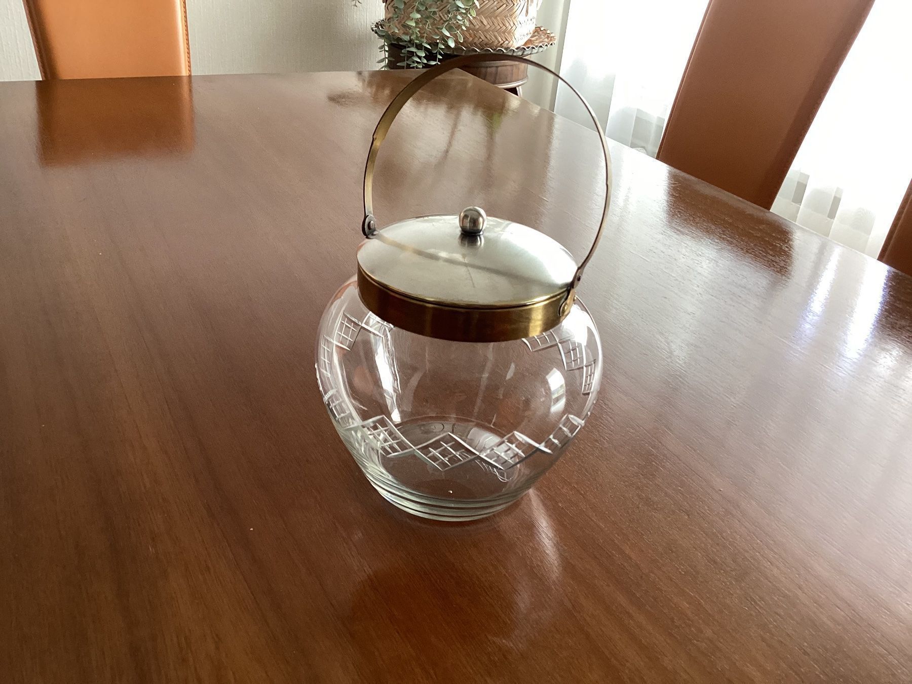 Behälter & Ähnliches: Alte Keks- oder Konfektdose aus Glas, Sammelobjekt – Gebraucht aus Lausanne von Ulpet 1