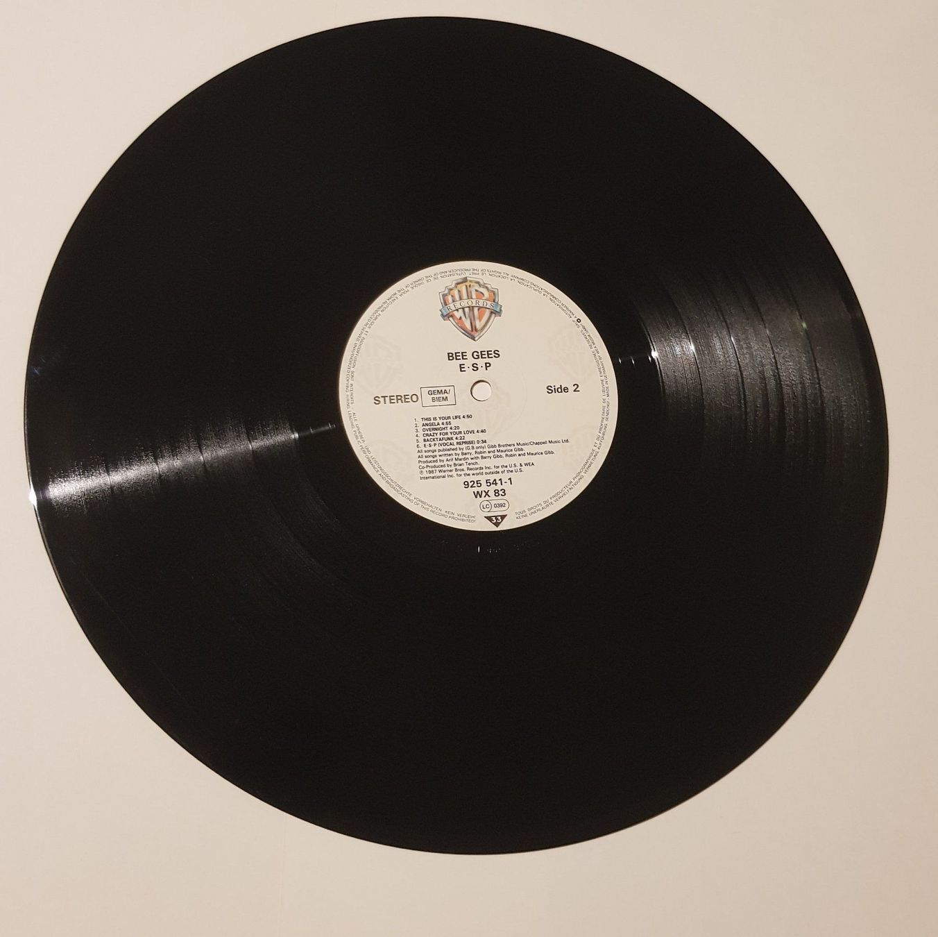 Dischi in vinile: BEE GEES E.S.P 1987 – Usato da Zürich venduto da Avd 5