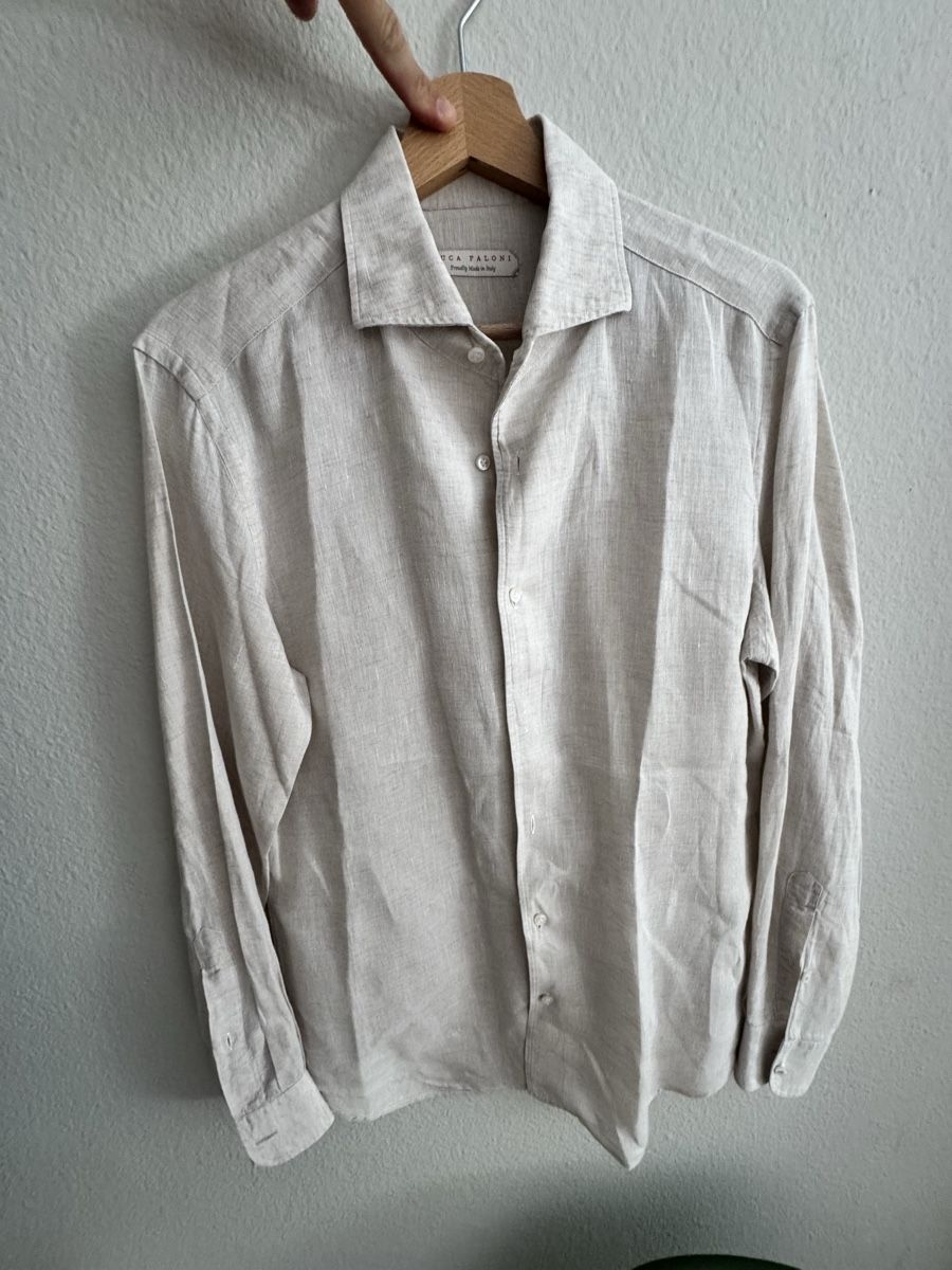 Camicie: Linen Shirt - Luca Faloni - Size S/39 – Nuovo (secondo la descrizione) da Zürich venduto da vpfiffner
