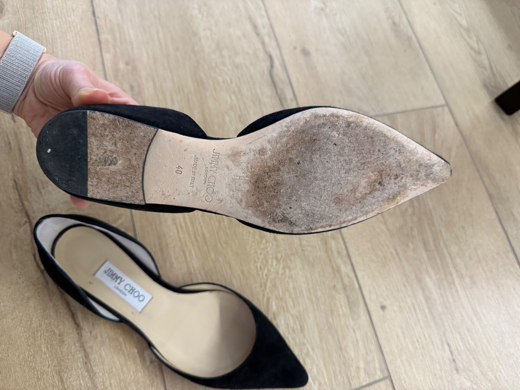 Jimmy Choo Scarpe da donna: Jimmy Choo Ballerinas schwarz Velour – Usato da Birmensdorf ZH venduto da IrynaR 2