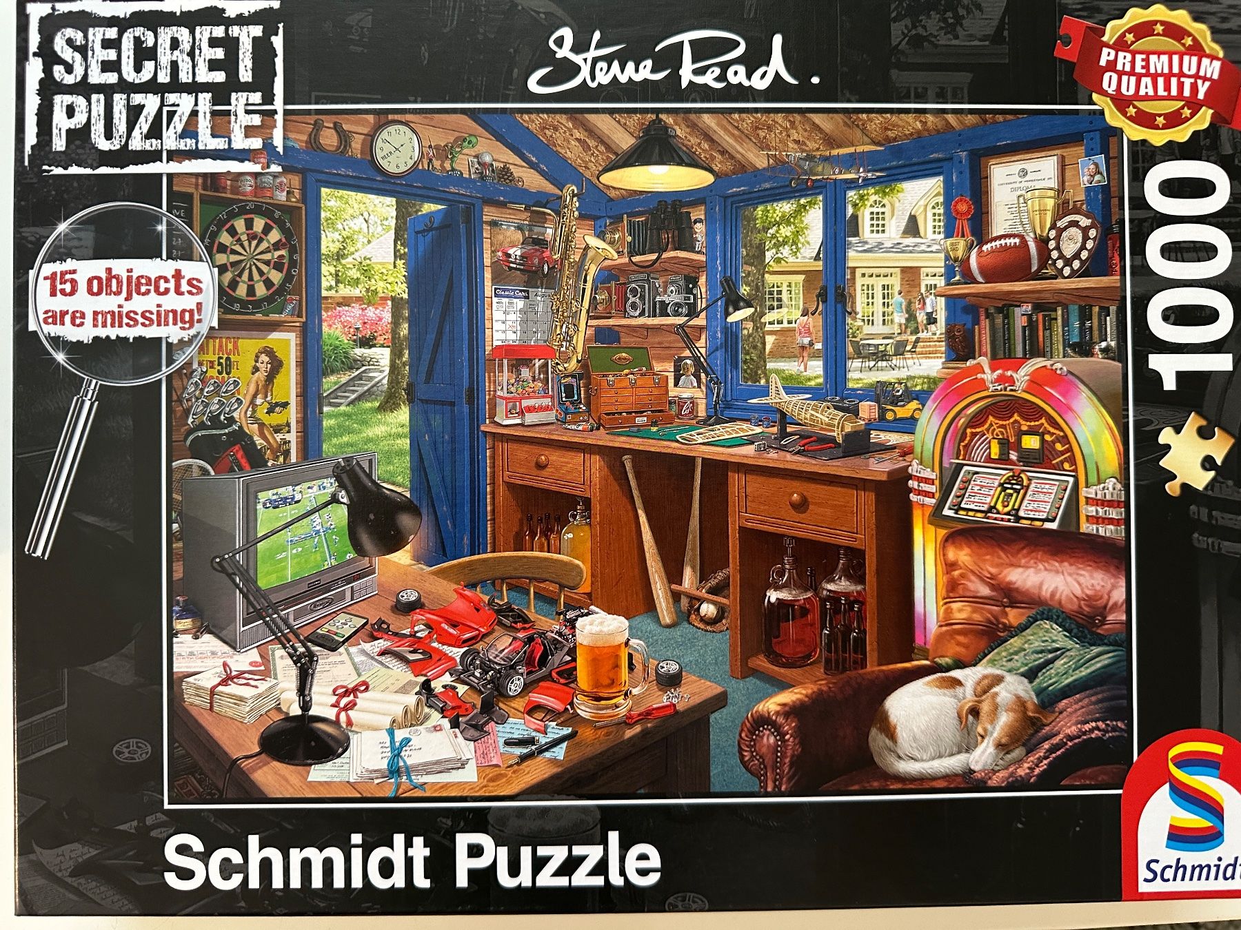 Puzzles: Schmidt 1000 Secret Puzzle "Vaters Werkstatt" – Gebraucht aus Zürich von babssusch