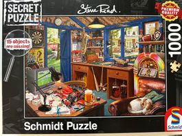 Schmidt 1000 Secret Puzzle "Vaters Werkstatt"