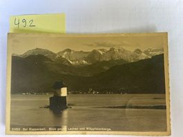 Ansichtskarte Rapperswil Blick gegen Lachen, 1916