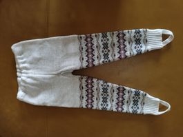 Neue einzigartige Hose/Leggins aus naturellem Stoff, Gr. 110