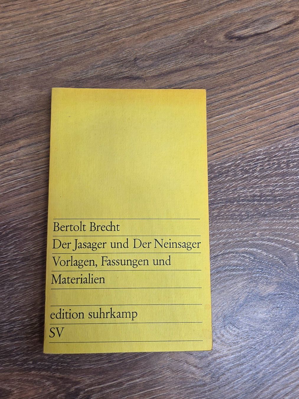 Libri: Bertolt Brecht - Der Jasager und Der Neinsager – Usato da Nebikon venduto da Japostyle