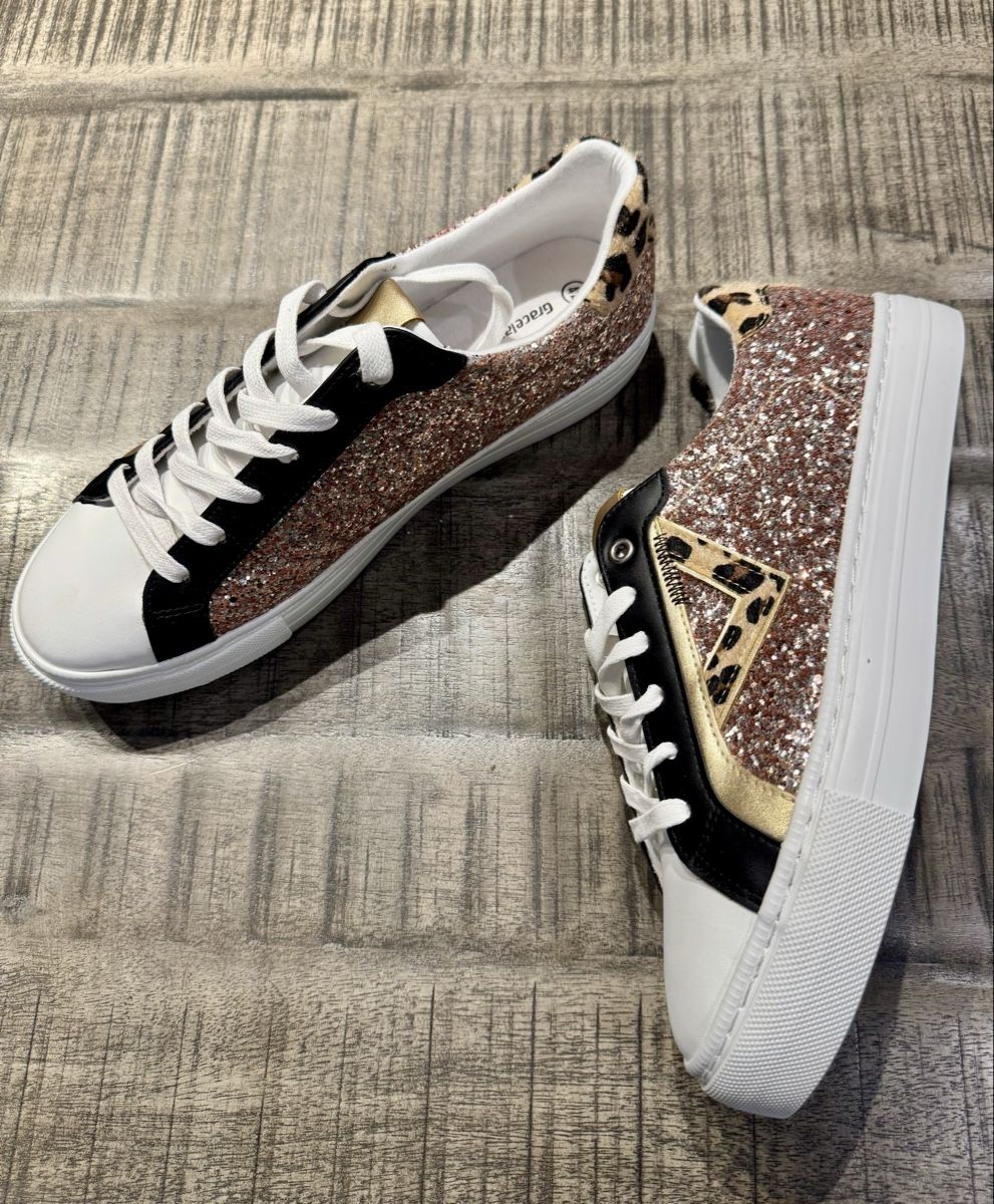 Graceland Damenschuhe: Fancy Glitzer-Leo Sneakers – Neu (gemäss Beschreibung) aus Volketswil von Knuschper 4