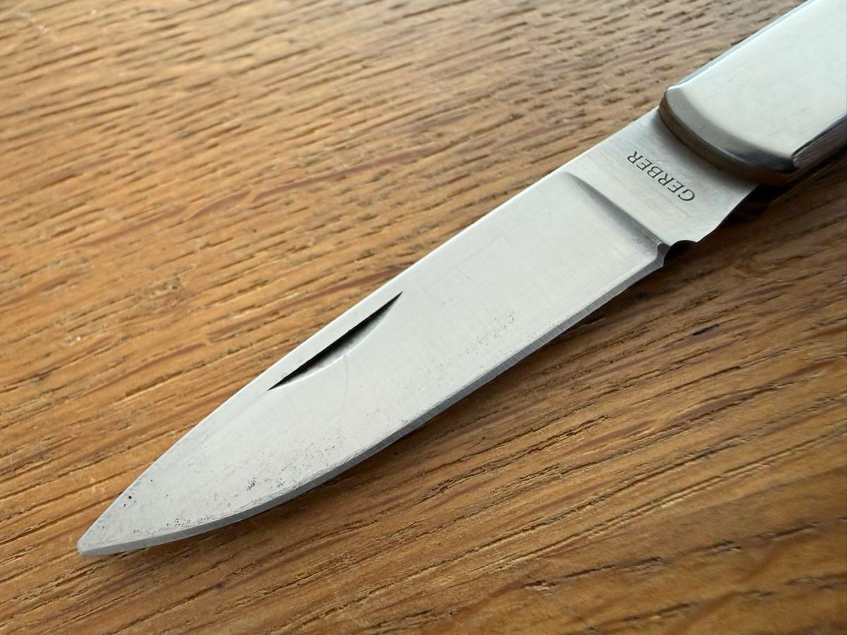 Gerber Coltelli tascabile: Gerber Silver Knight Taschenmesser Skrimshaw – Usato da Goldach venduto da Donpancho 2