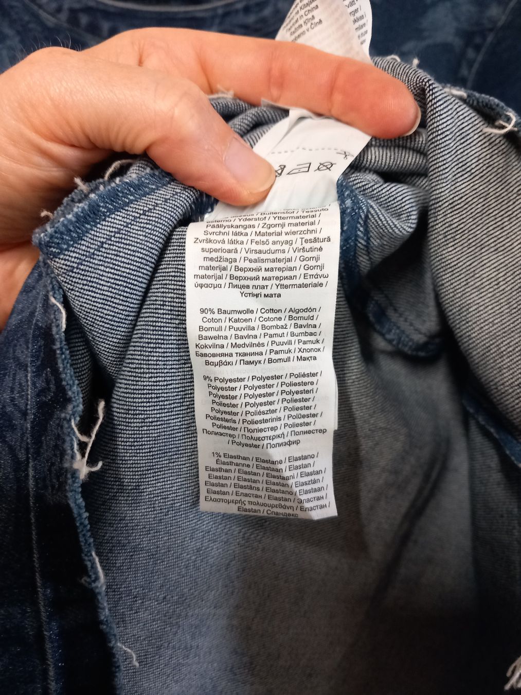 S.Oliver Vestiti: S.Oliver Stretch-Jeanskleid Gr.44 mit Muster – Usato da Gwatt (Thun) venduto da umwelt-brocki 4