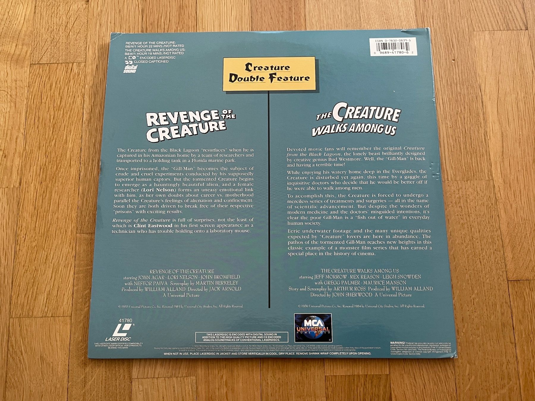Tutti i DVDs: Creature from the Black Lagoon 2x Laserdisc Horror – Usato da Bigorio venduto da catone82 2
