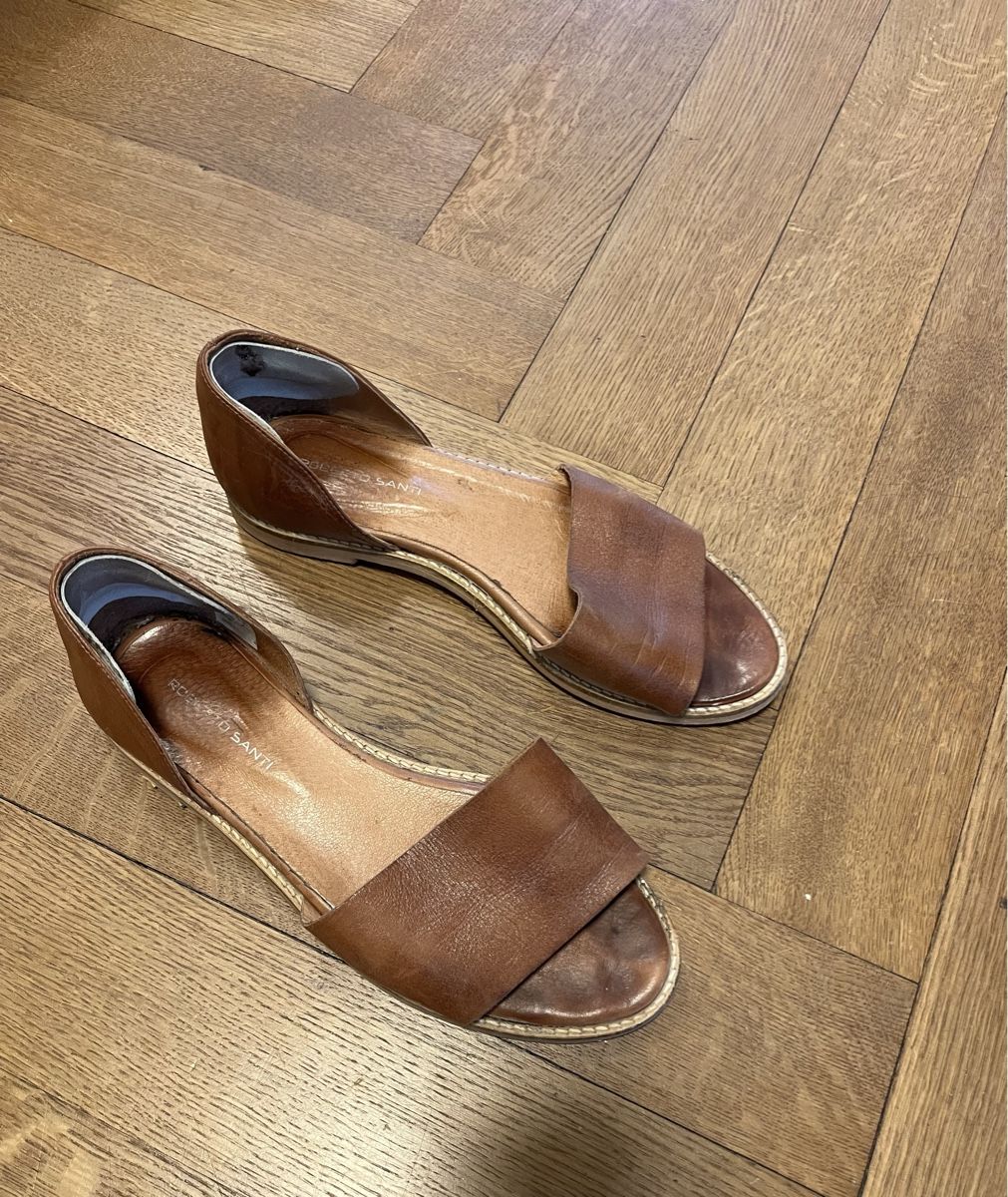 Roberto Santi Scarpe da donna: Sandale Damen Leder braun 36 – Usato da Basel venduto da blumenkimd