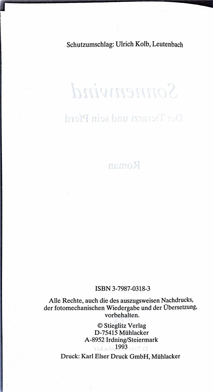Libri: Sonnenwind - Der Tierarzt und sein Pferd – Nuovo (secondo la descrizione) da Sarnen venduto da Livres 4