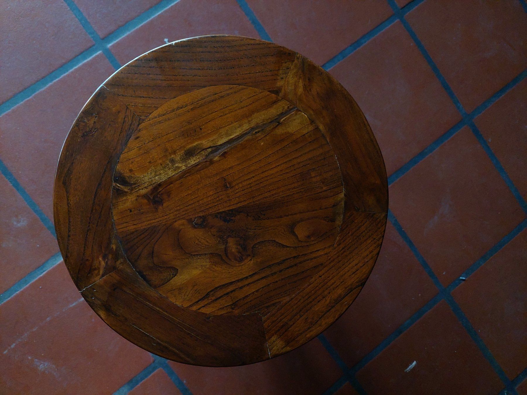 Hocker: Runder Holzhocker – Neu (gemäss Beschreibung) aus Cham von mjg1901 3