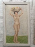 Tancrède SYNAVE   (1860-1936) bek. Künsler Pastelle NU Akt