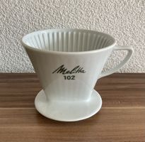 Melitta Kaffeefilter 102 Porzellan, Top Zustand, Weiss!