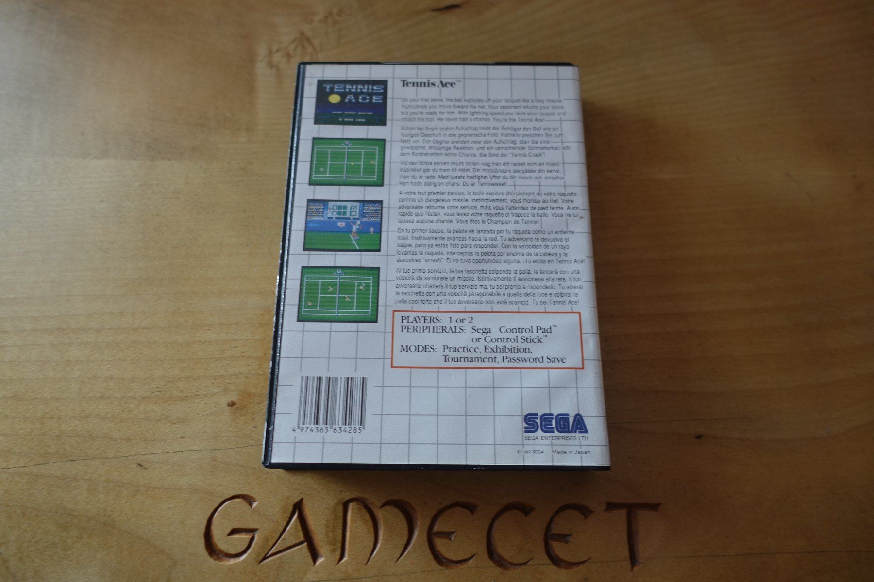 Sega Giochi: Tennis Ace - Sega Master System – Usato da Steinach venduto da Gamecet 2