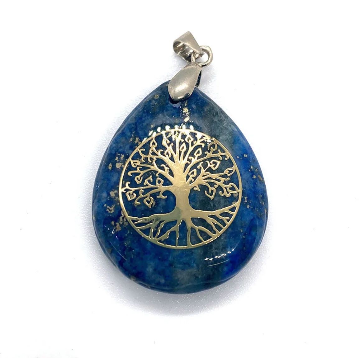 Anhänger: Amulett/ Anhänger mit Baum des Lebens aus Lapislazuli – Neu (gemäss Beschreibung) aus Gams von Mariawicca