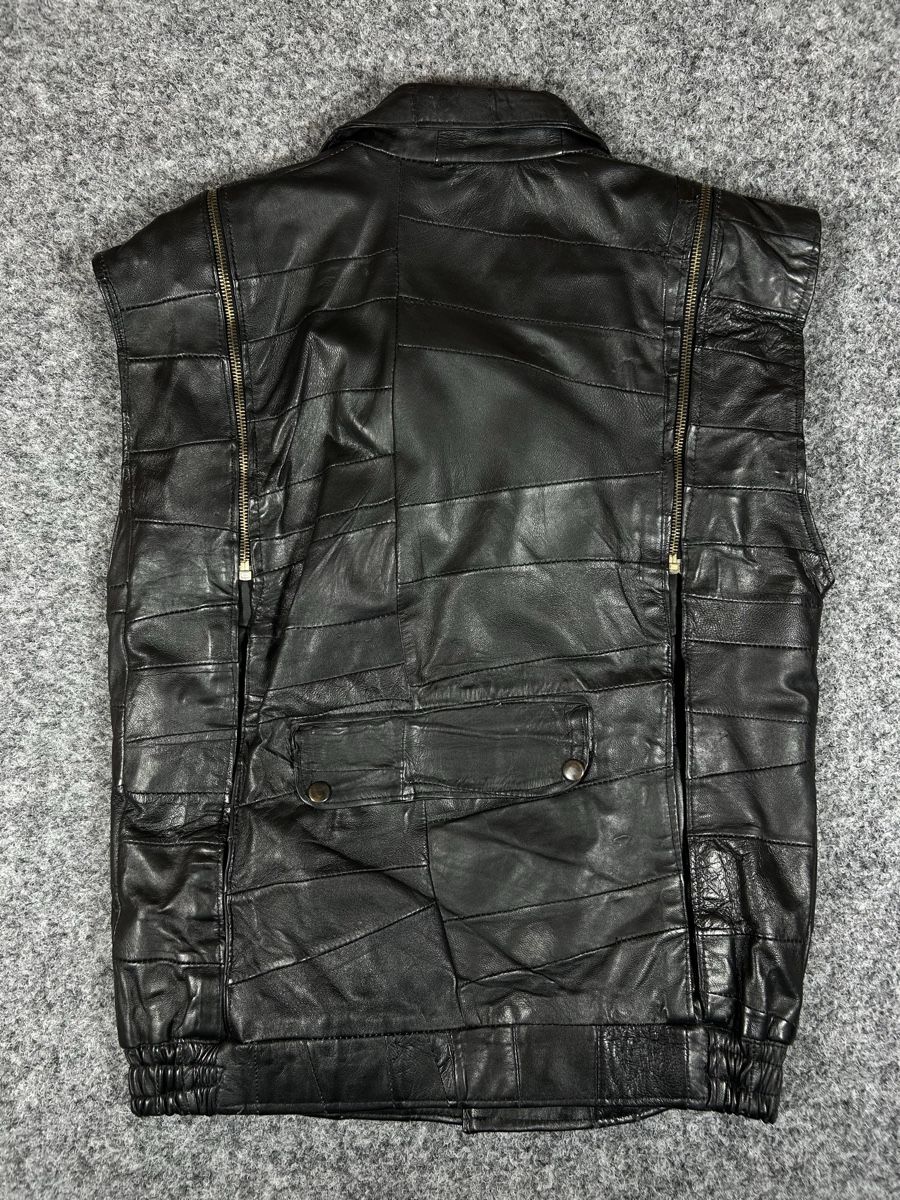 Gilets & Westen: 1990s Patchwork leather vest Medium men  – Gebraucht aus La Sagne NE von Matlasape 1