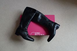 SeXy Echtleder-Stiefel Donna Carolina schwarz Gr. 42