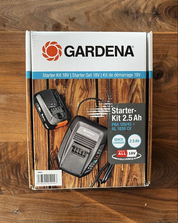 GARDENA Starterkit P4A 1 x PBA 18V/45 2,5 Ah AL 18V-20