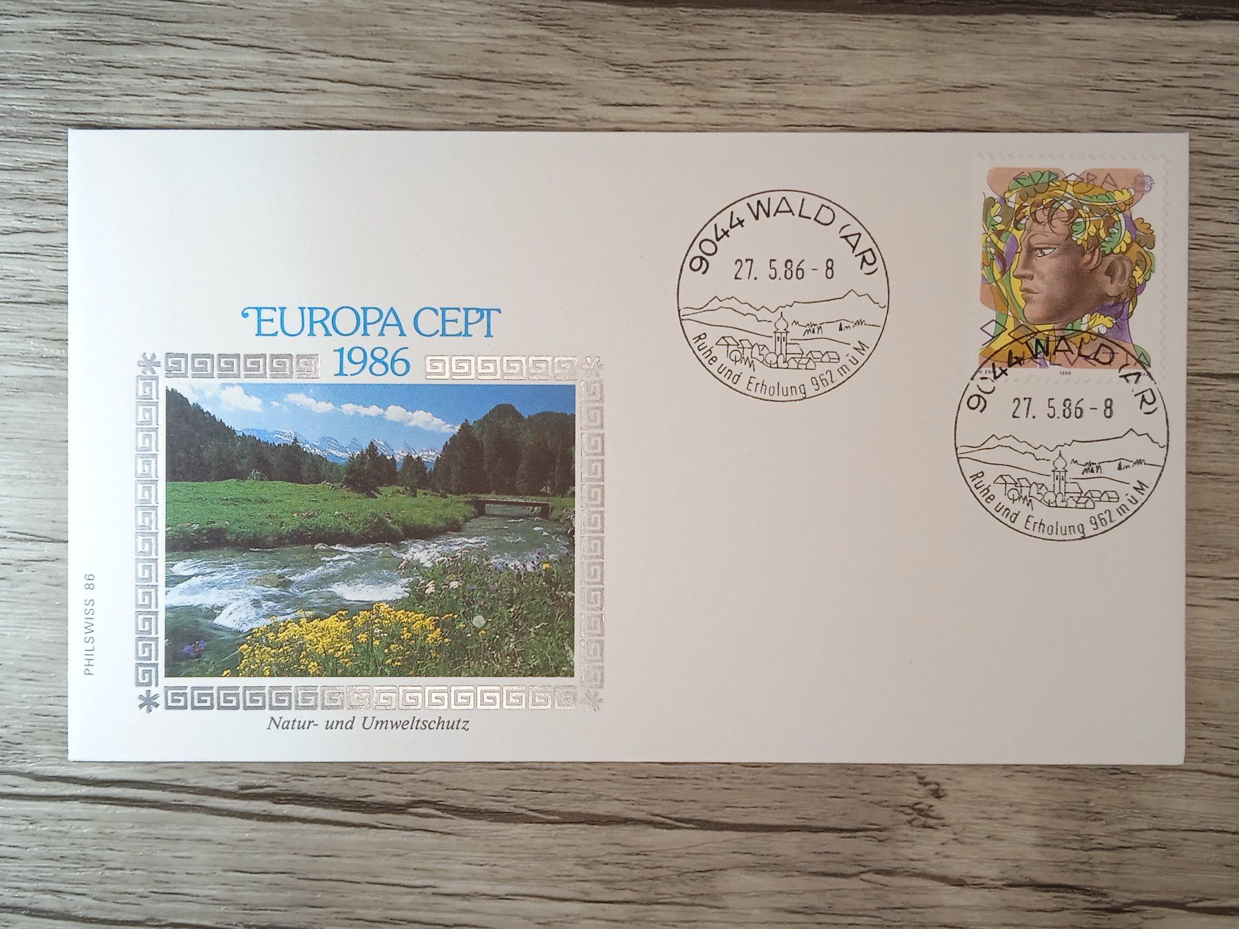 Tutti i francobolli: TR51 Enveloppe + Timbre Suisse 1986 – Usato da Cousset venduto da Patrick_Collections