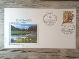 TR51 Enveloppe + Timbre Suisse 1986
