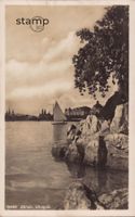 1928 AK Zürich Utoquai mit Segelschiff