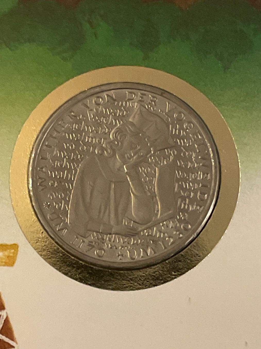 Tutti le monete: Numisbrief Walther von der Vogelweide – Nuovo (secondo la descrizione) da Schlossrued venduto da Julio25 1