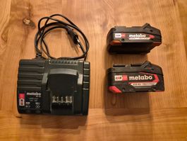 Metabo 18V Akku Set 1x4.0Ah 1x 2.0Ah mit Ladegerät SC 30