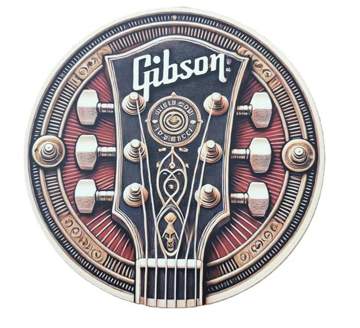 Insegne: GITARRE - Blechschild  (neu/OVP) – Nuovo e nell'imballaggio originale da Wilen b. Wollerau venduto da morethanmusic