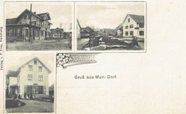 Gruss aus Muri - Dorf AG, um 1910
