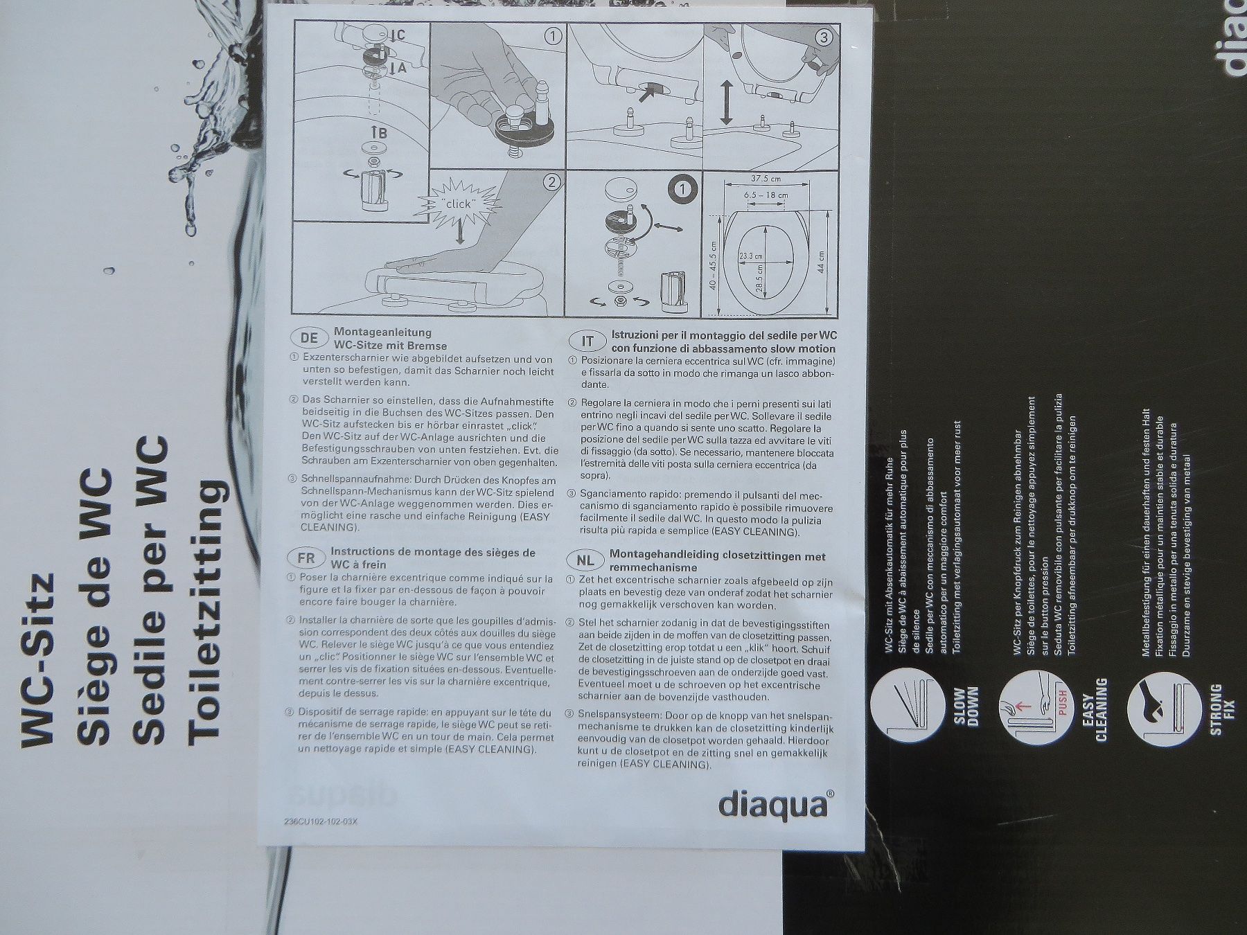 WC: WC-Sitze diaqua Barbana Slow Down 2er Set – Nuovo (secondo la descrizione) da Rombach venduto da flor58 9